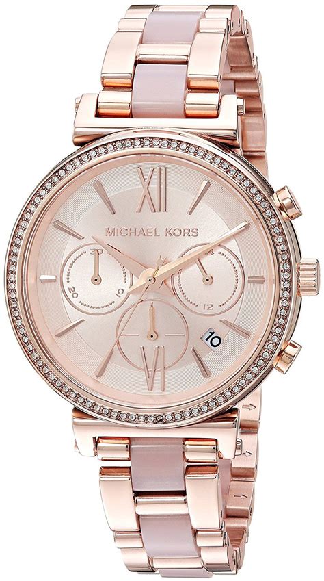 Amazon.com: Michael Kors Women's Sofie Chronograph Rose 